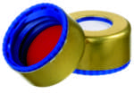 Immagine di Magnetic Short Thread Cap gold, 6.0 mm centre hole, Septum Silicone/PTFE