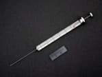 Picture of Syringe; 25 µl; gas tight; fixed needle; 23G; 50 mm needle length; cone tip