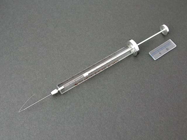 Immagine di Syringe; 250 µl; gas tight; removable needle; 30 mm needle length