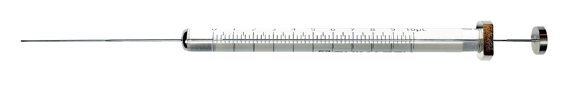 Immagine di Syringe; 10 µl; fixed needle; 23-26G; 42 mm needle length; dome