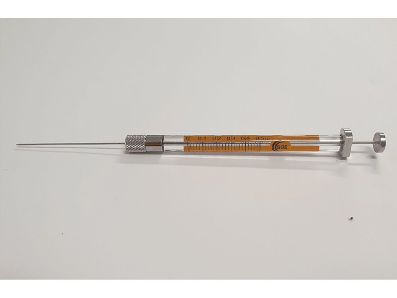 Picture of Syringe; 0.5 µl; removable needle; 23G; 42 mm needle length; cone tip