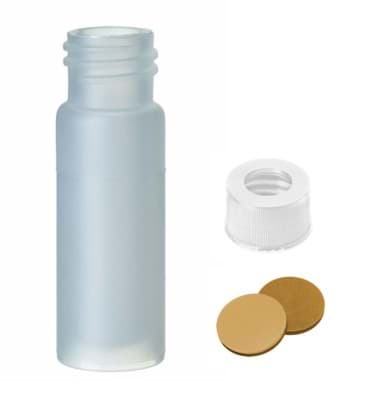 Immagine di Kit with 4.0 ml PP screw neck vial with PP screw cap white and centre hole